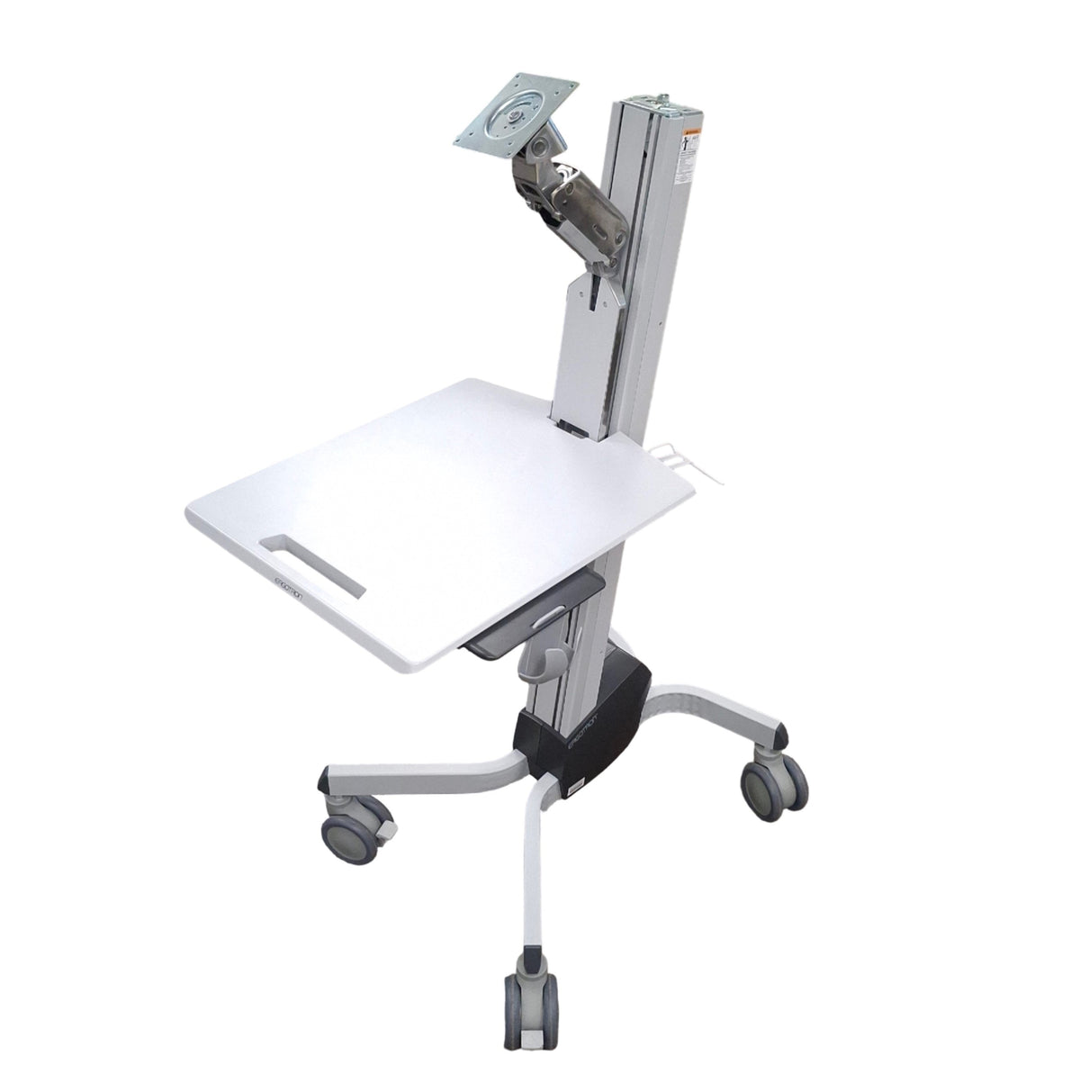 Used Ergotron 24-206-214 Neo-Flex Sit-Stand Computer Rolling Cart, 26lbs Capacity
