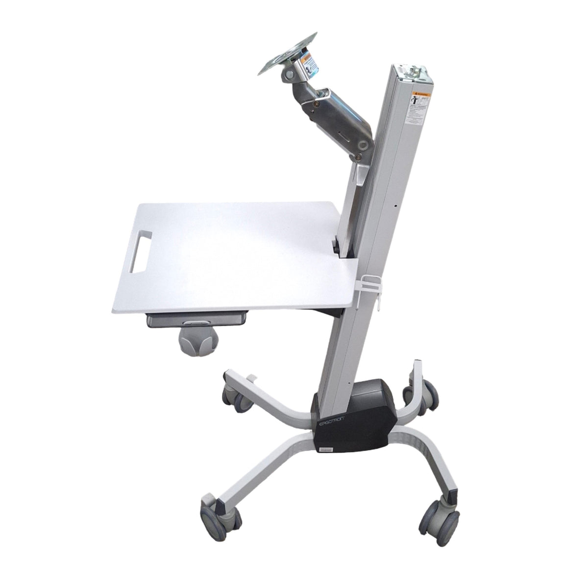 Used Ergotron 24-206-214 Neo-Flex Sit-Stand Computer Rolling Cart, 26lbs Capacity