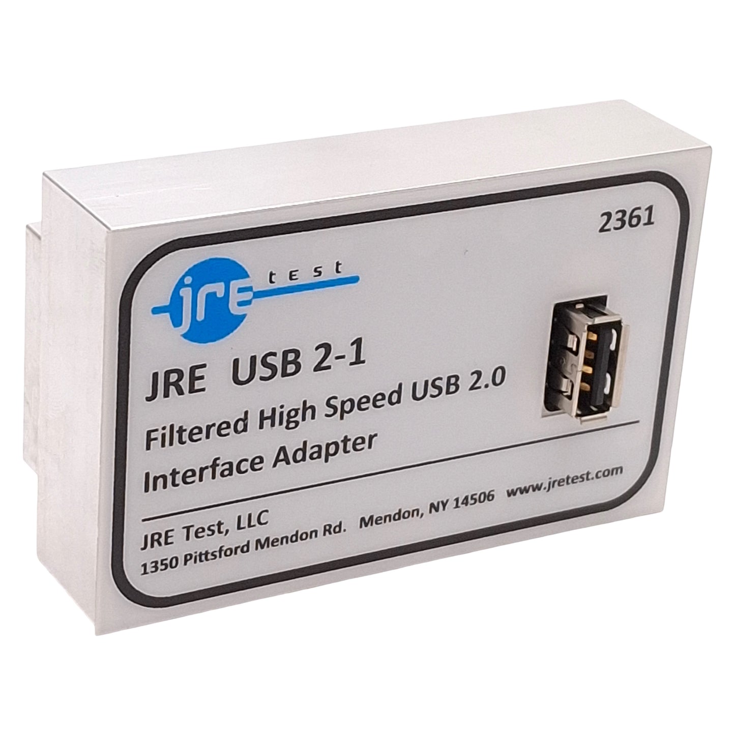 Used JRE Test USB 2-1 Filtered High Speed USB 2.0 Interface Adapter, RF Shielded