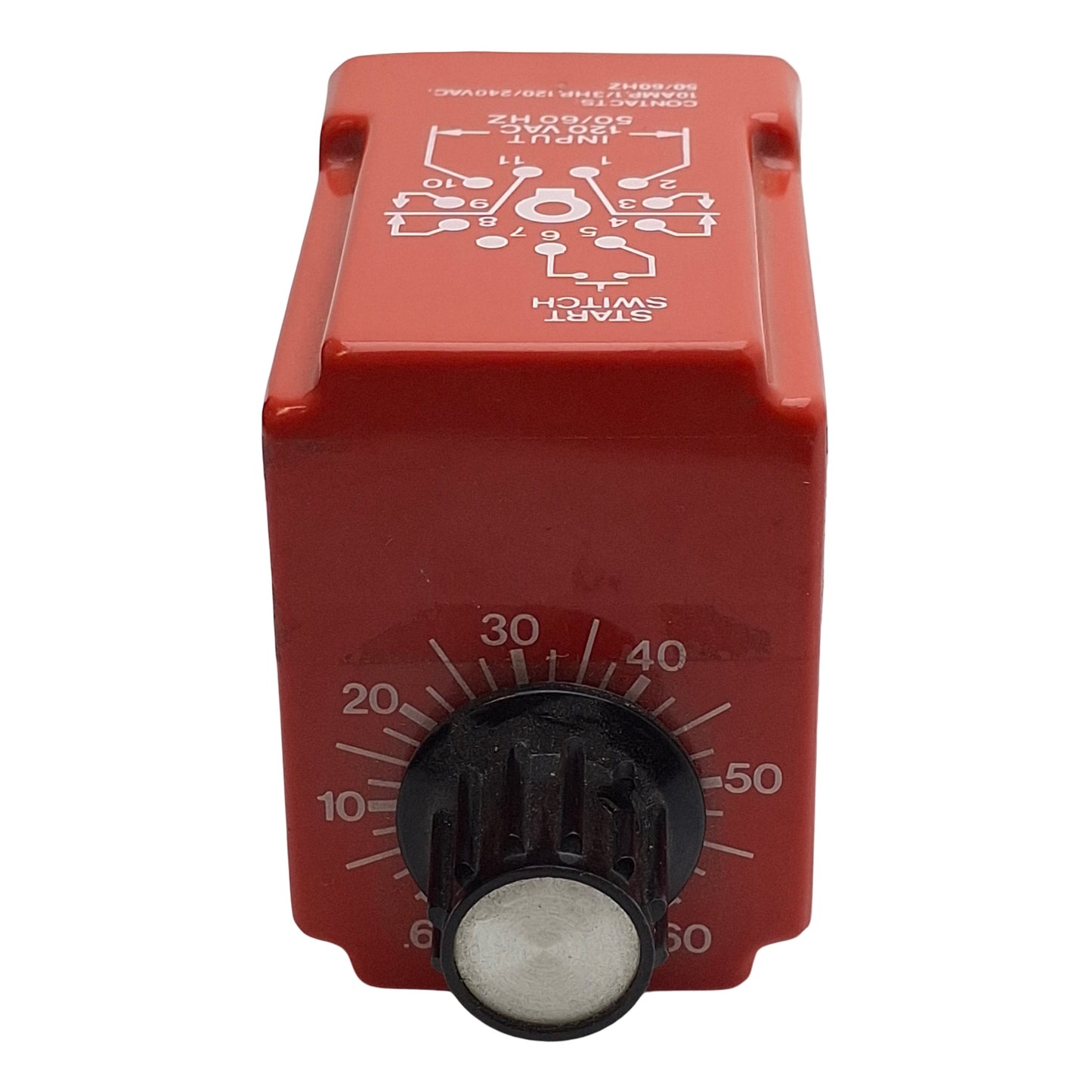 Used NCC T2K-60-461 Solid-State Time Delay Relay, 0.6-60sec Range, 120VAC In, 11-Pin