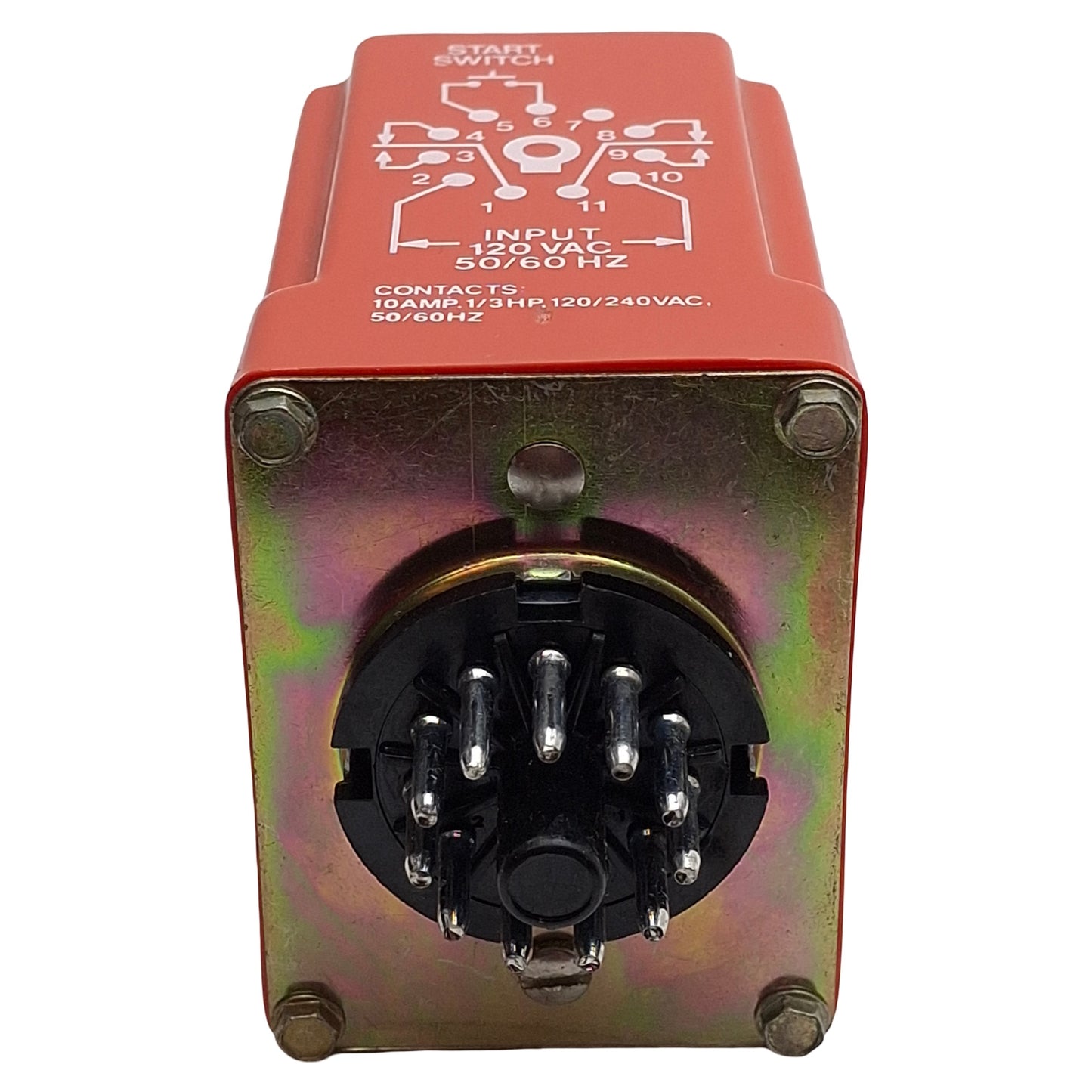 Used NCC T2K-60-461 Solid-State Time Delay Relay, 0.6-60sec Range, 120VAC In, 11-Pin
