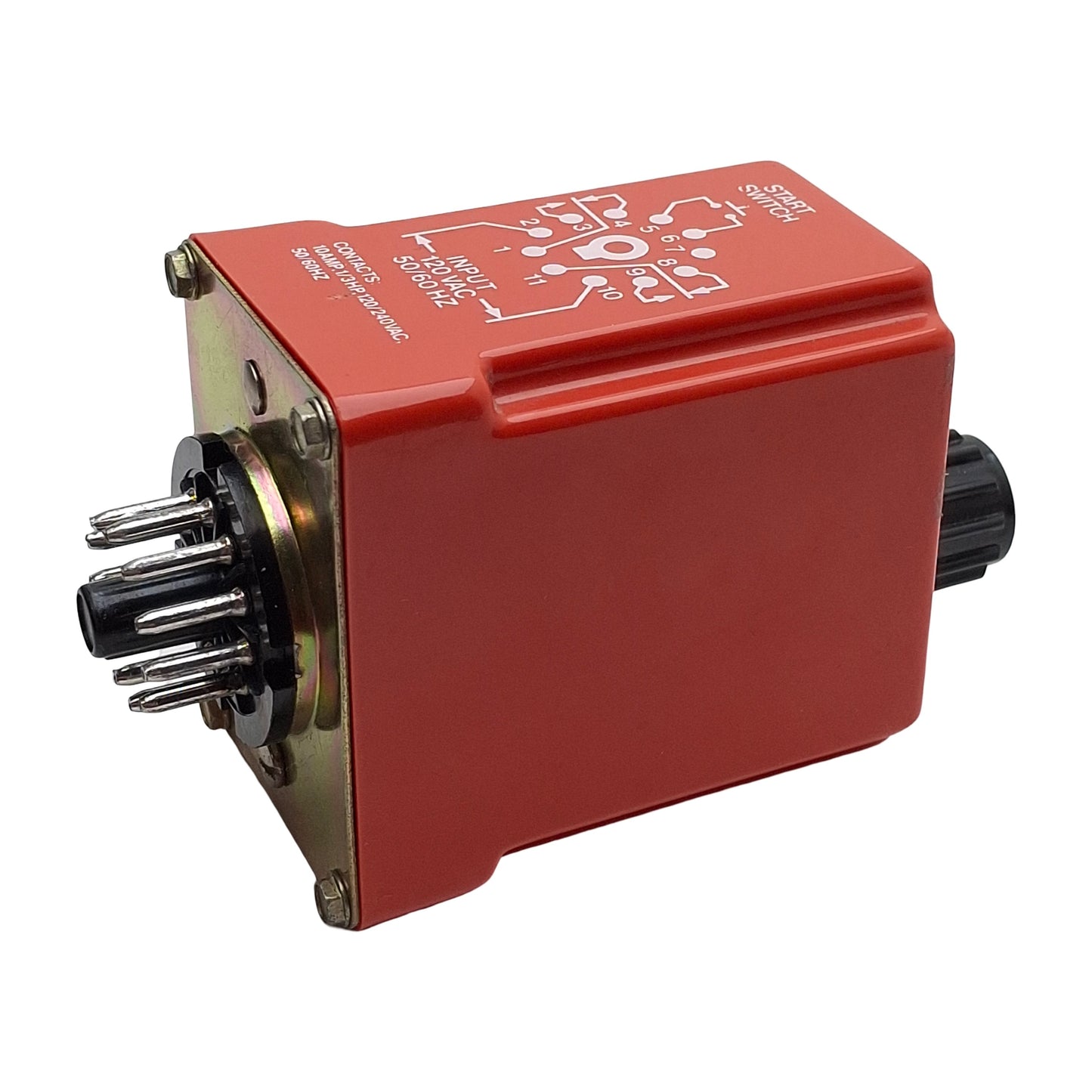 Used NCC T2K-60-461 Solid-State Time Delay Relay, 0.6-60sec Range, 120VAC In, 11-Pin