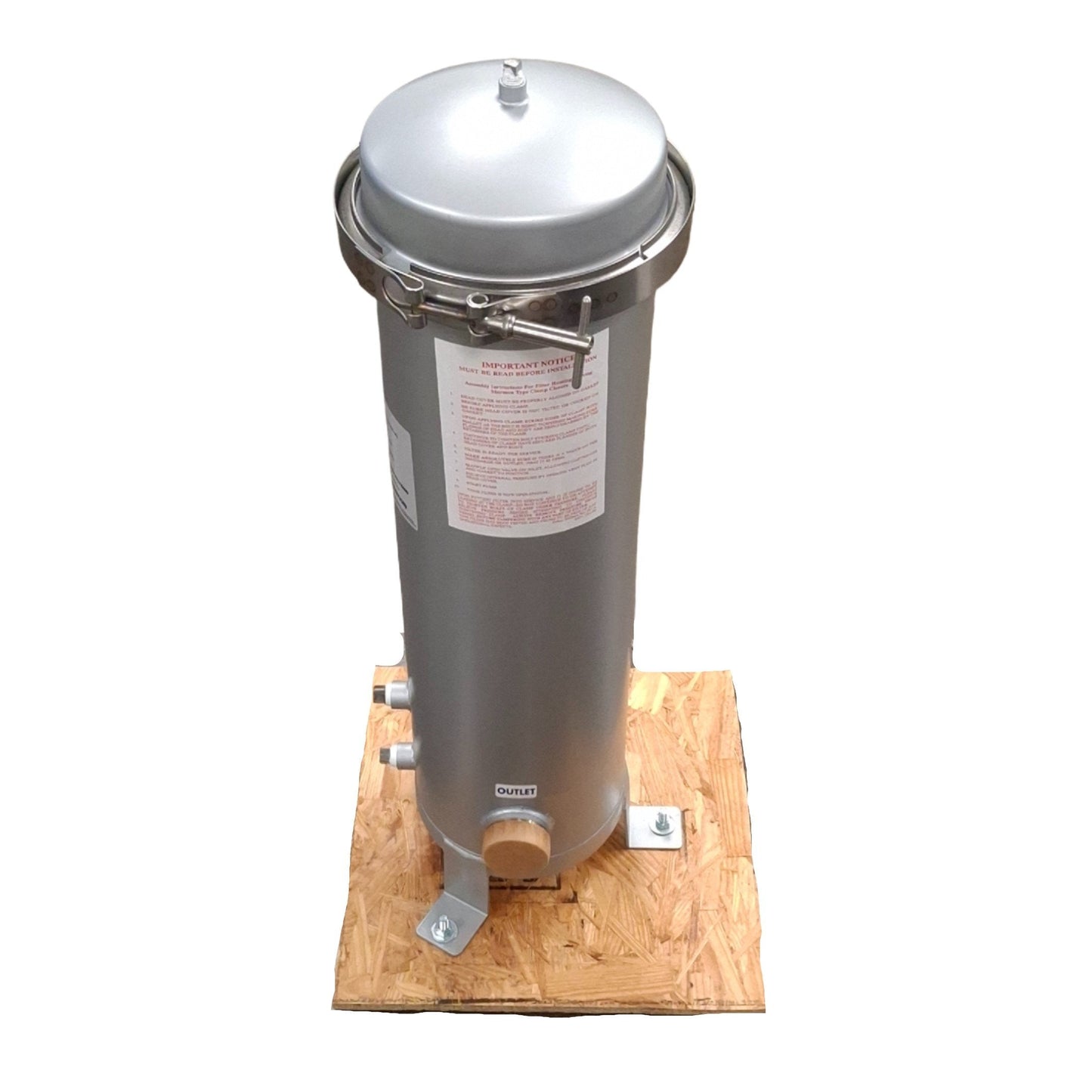 New – Open box Shelco Filters 4FOS2-316-222-ML Filter Housing, 2-High, 2in MNPT, 150psig Max