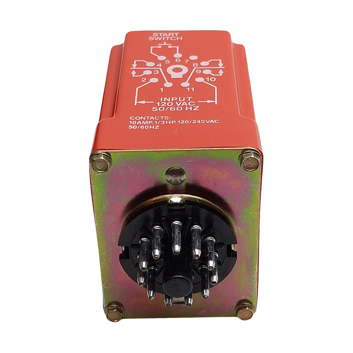 Used NCC T2K-30-461 Solid-State Time Delay Relay, 0.3-30sec Range, 120VAC In, 11-Pin