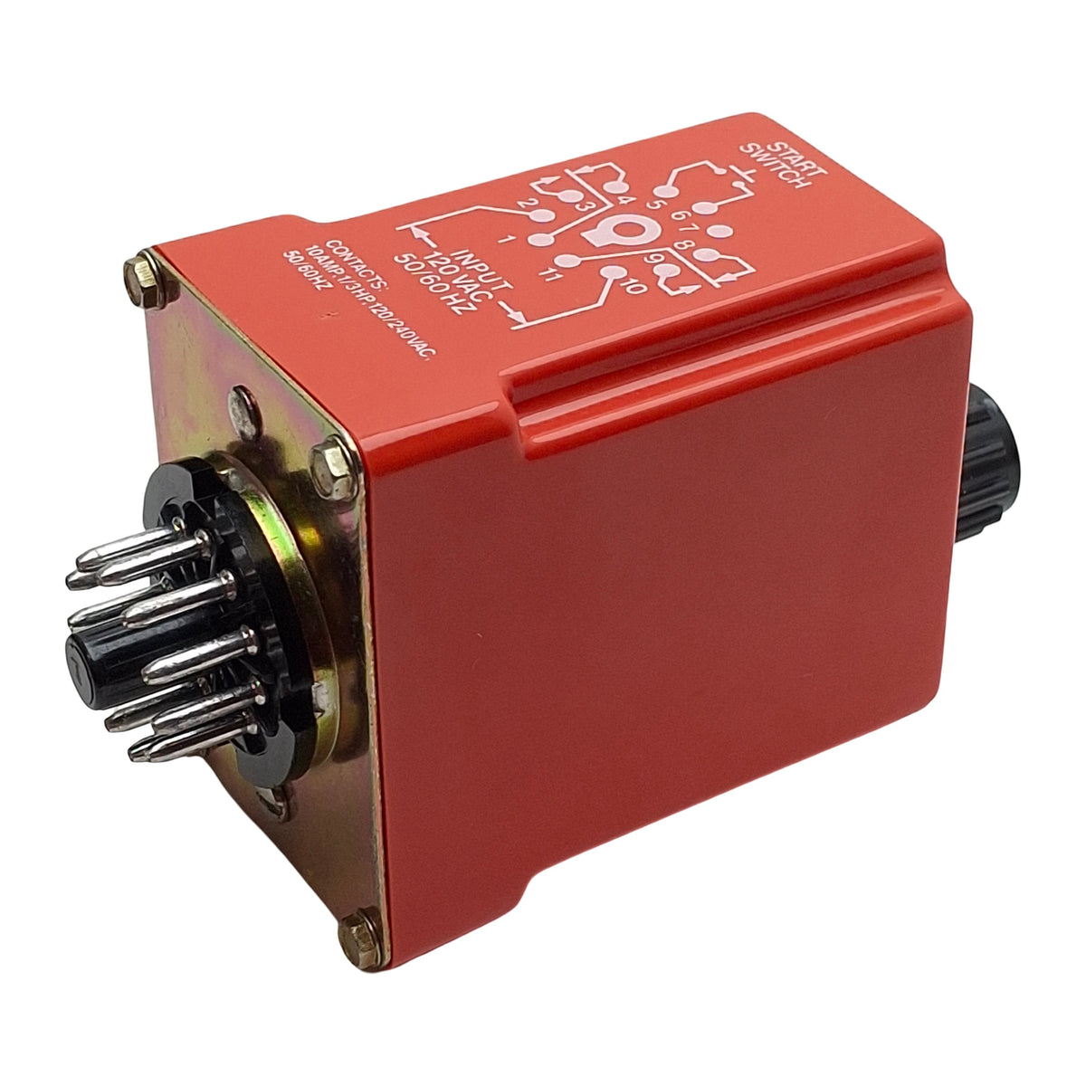 Used NCC T2K-30-461 Solid-State Time Delay Relay, 0.3-30sec Range, 120VAC In, 11-Pin