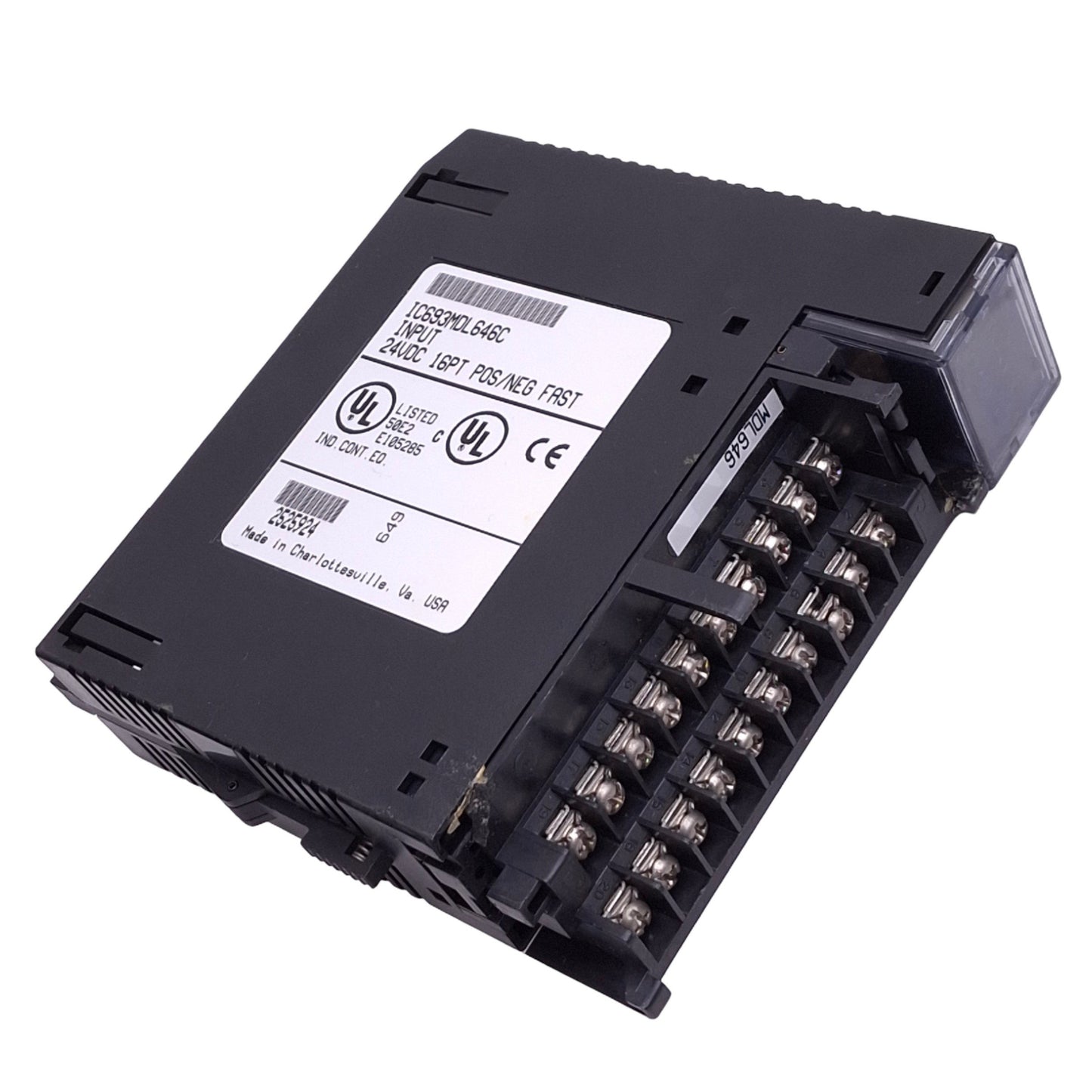 Used GE Fanuc IC693MDL646C Digital Input Module for 90-30 PLC, 16-Point, 24VDC