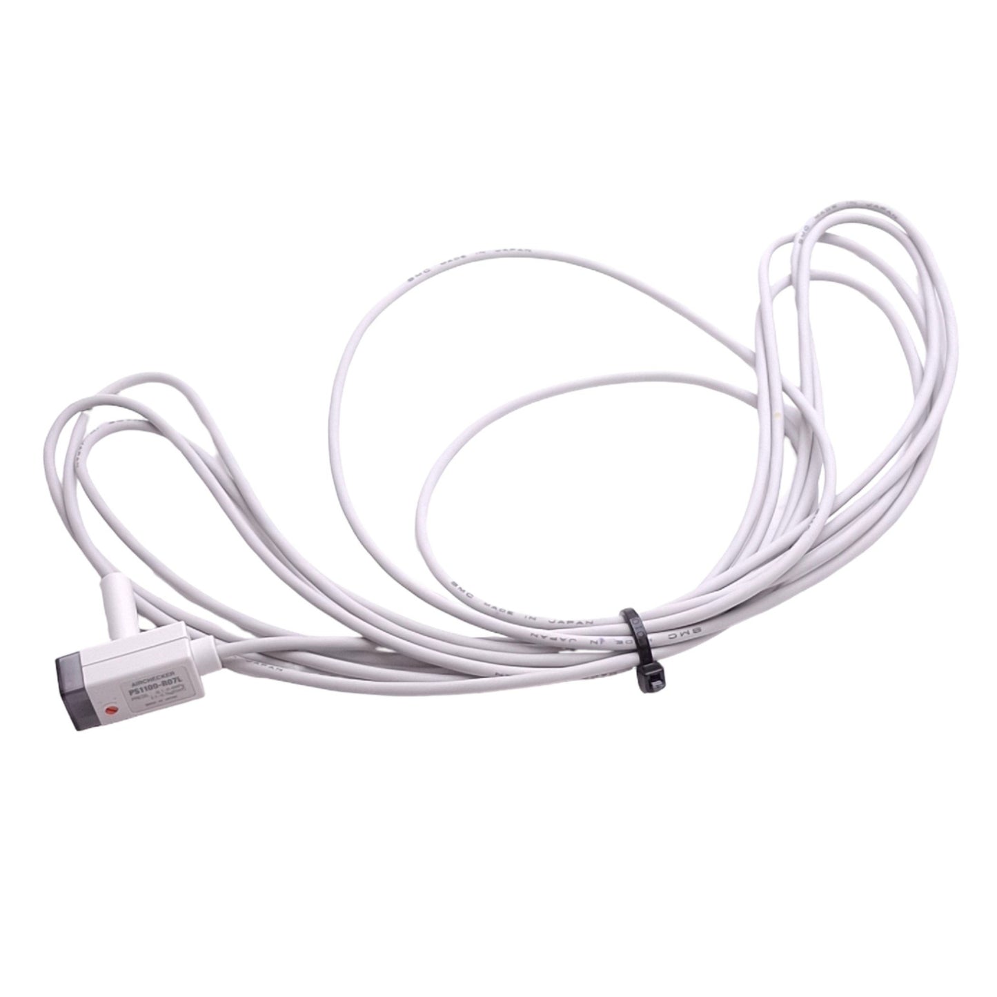 New SMC PS1100-R07L Air Checker, -0.1 to 0.4 MPa, 12-24VDC In, 40mA Out, 3m Cable