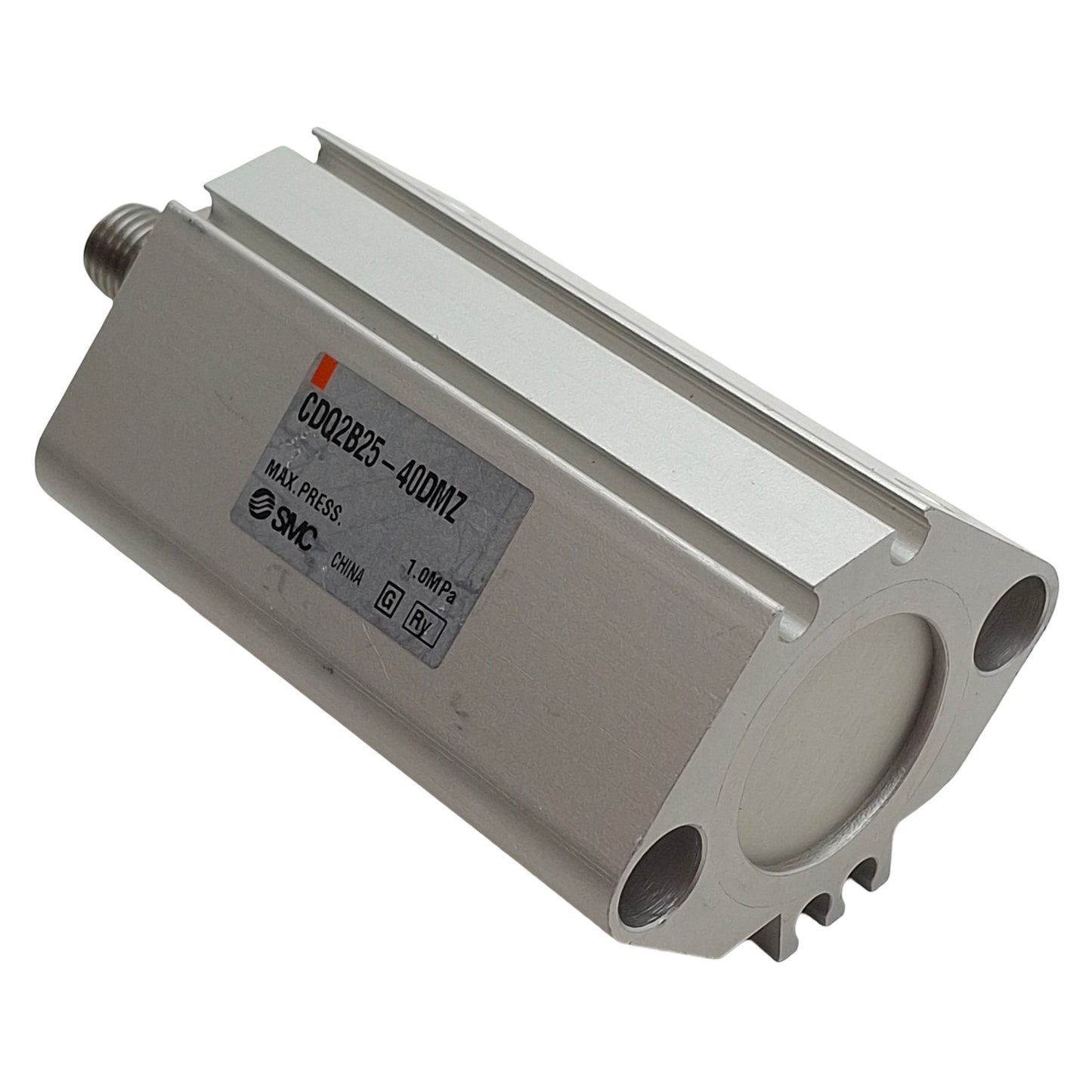 Used SMC CDQ2B25-40DMZ Compact Cylinder, ø25mm Bore, 40mm Stroke, M5 x 0.8, 1.0MPa