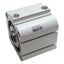 Used SMC NCDQ8B200-050 Compact Cylinder, ø2in Bore, 1/2in Stroke, 1/8in NPT, 200psi