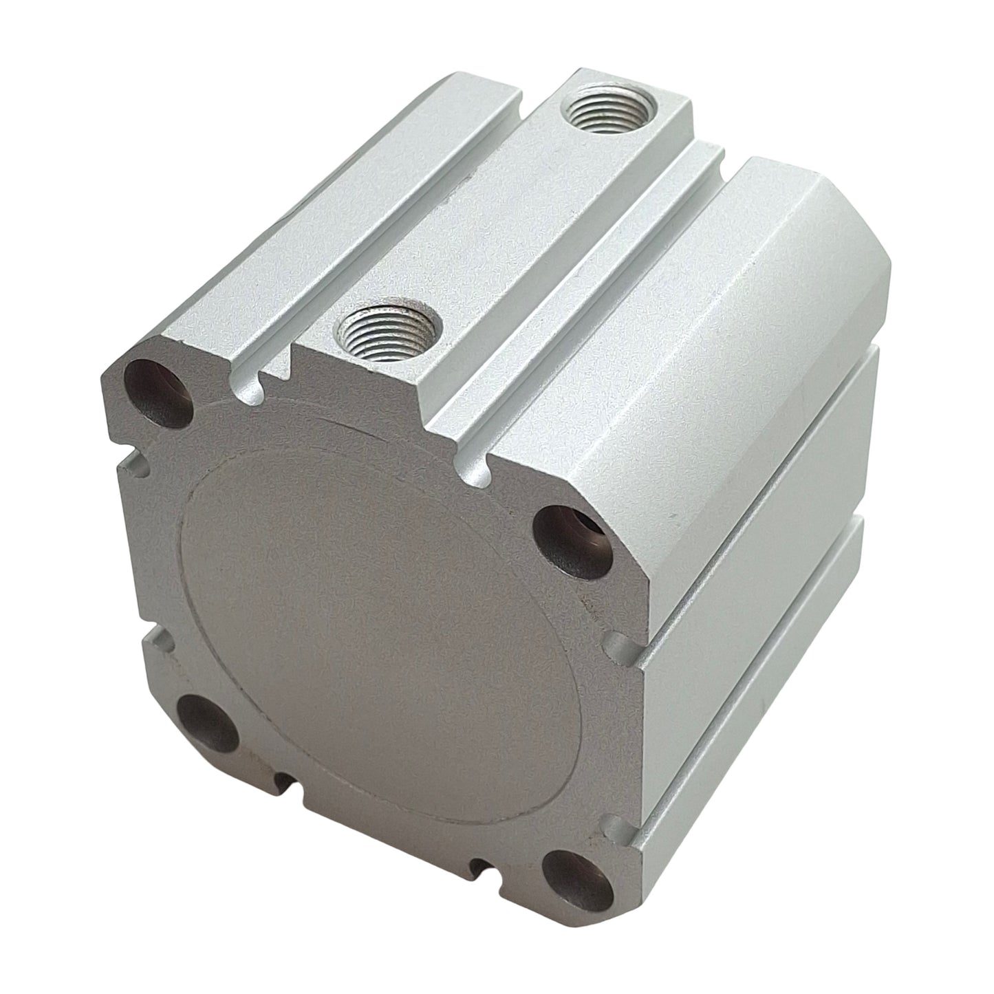 Used SMC NCDQ8B200-050 Compact Cylinder, ø2in Bore, 1/2in Stroke, 1/8in NPT, 200psi