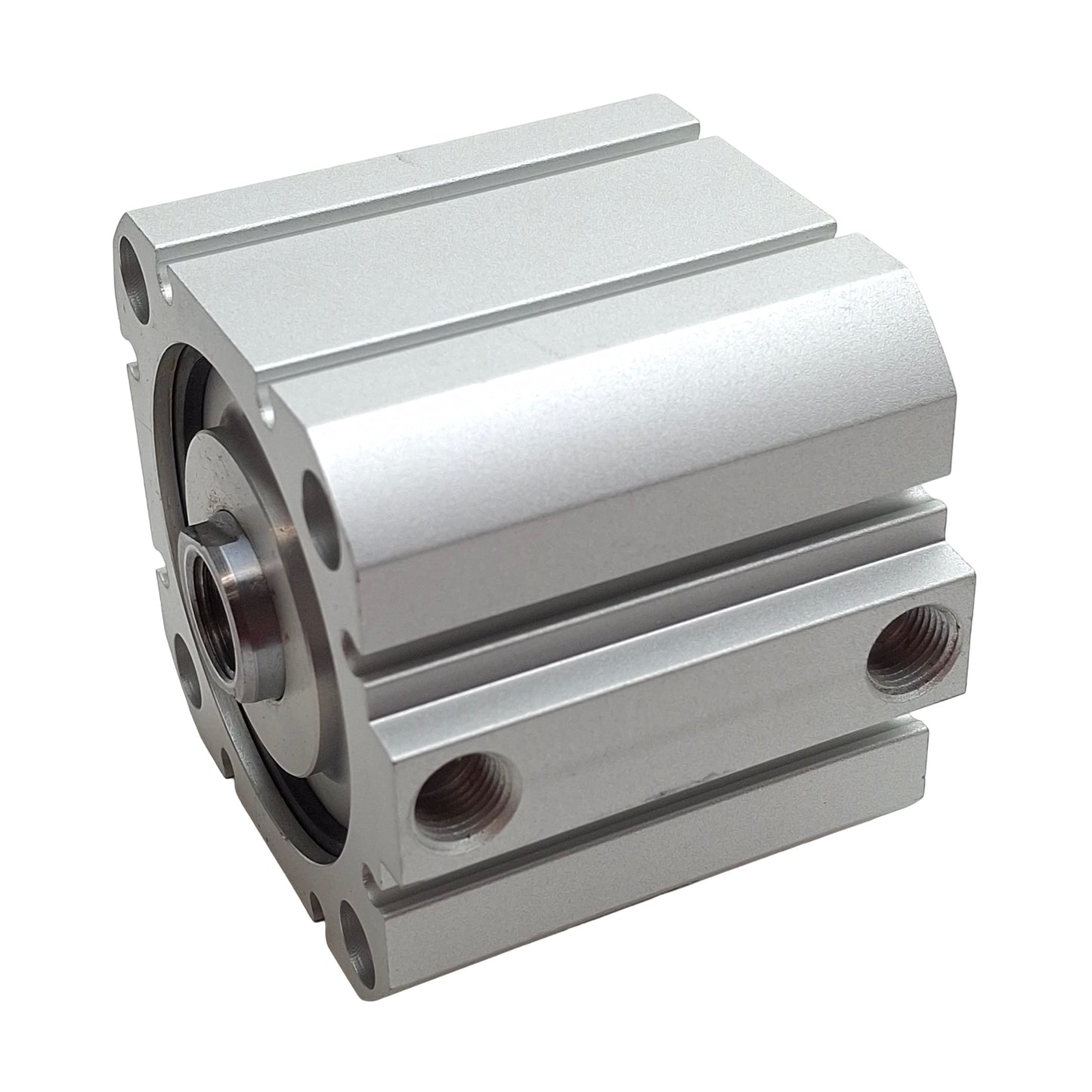Used SMC NCDQ8B200-050 Compact Cylinder, ø2in Bore, 1/2in Stroke, 1/8in NPT, 200psi