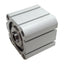 Used SMC NCDQ8B200-050 Compact Cylinder, ø2in Bore, 1/2in Stroke, 1/8in NPT, 200psi