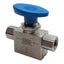 Used Hoke 7165F4Y Stainless Steel Ball Valve, 3-Way, 1/4in NPT Female, 500psi, 0.57Cv