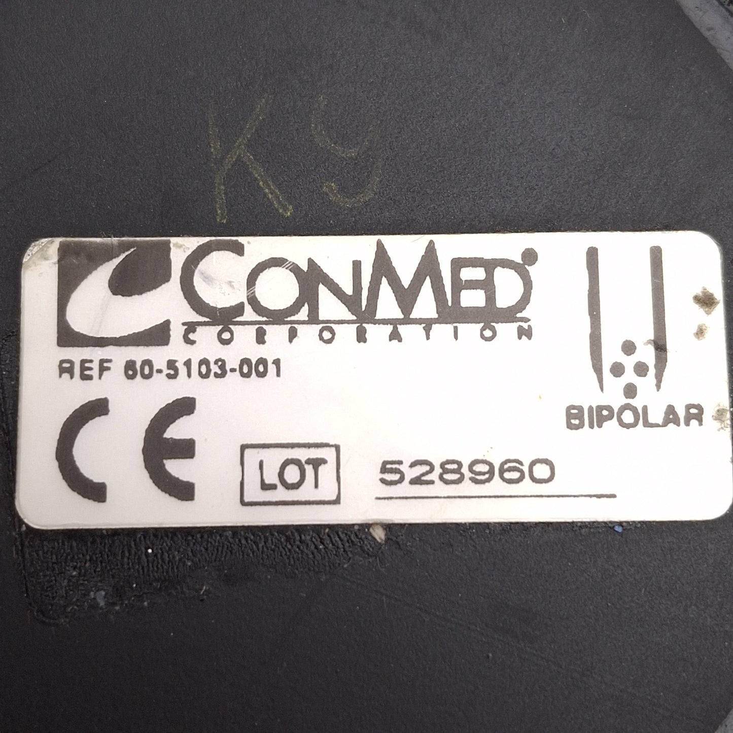 Used ConMed 60-5103-001 Splashproof Bipolar Omni-Directional Footswitch, 10ft Cable