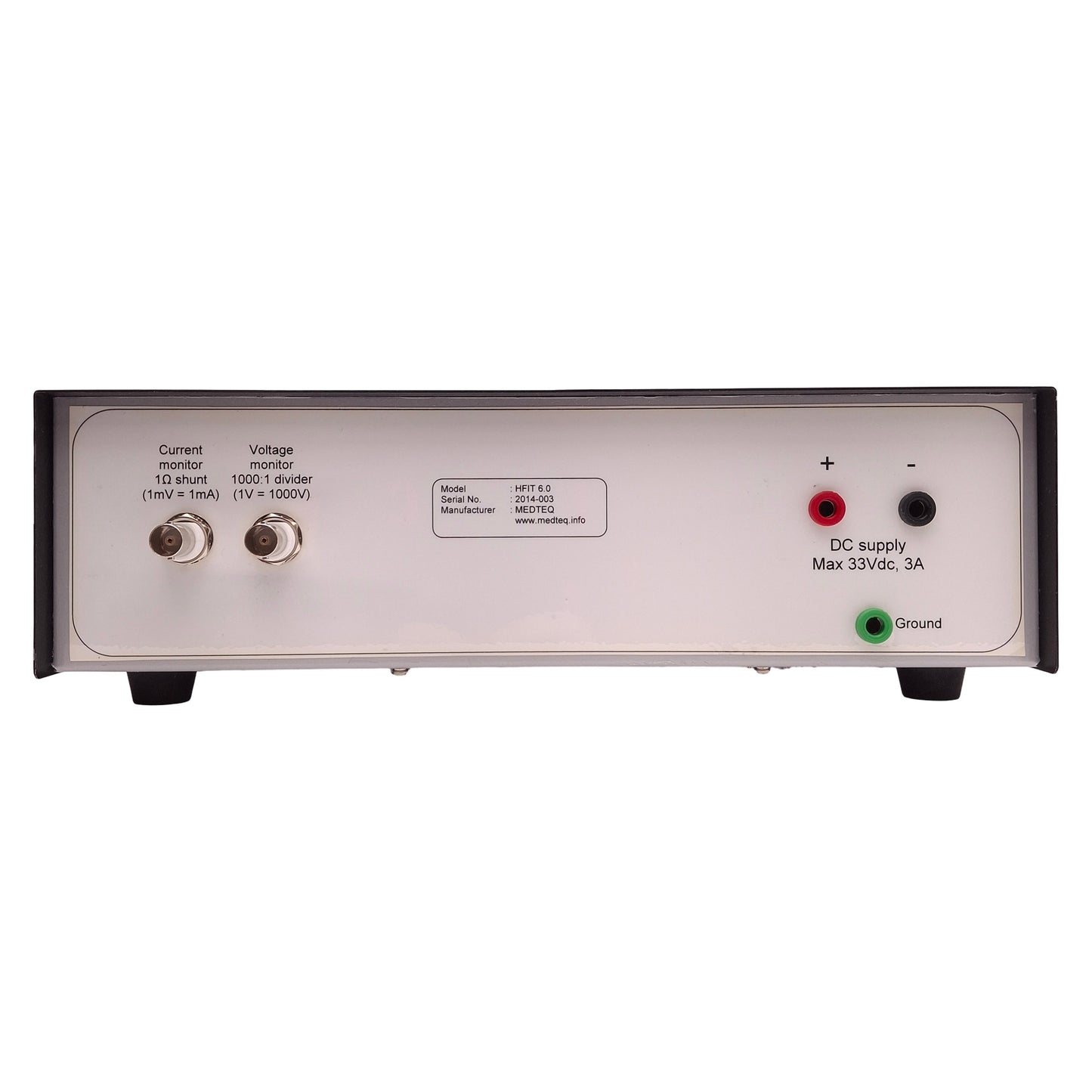 Used MEDTEQ HFIT 6.0 High Frequency Insulation Tester 33VDC, 3A, 300~310Khz Full Load