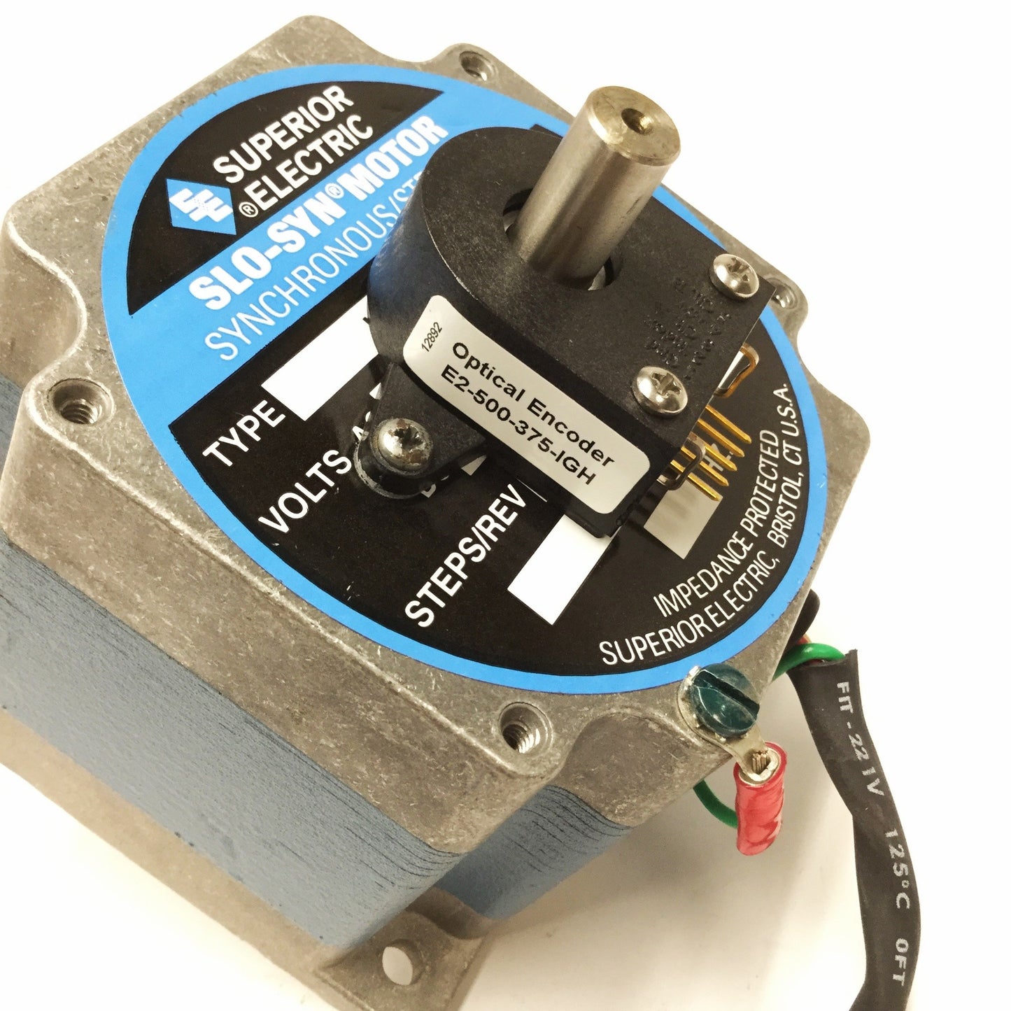 Used Superior KML091F13E SLO-SYN Stepper Motor, 1.8°, NEMA 34 w/500CPR Encoder