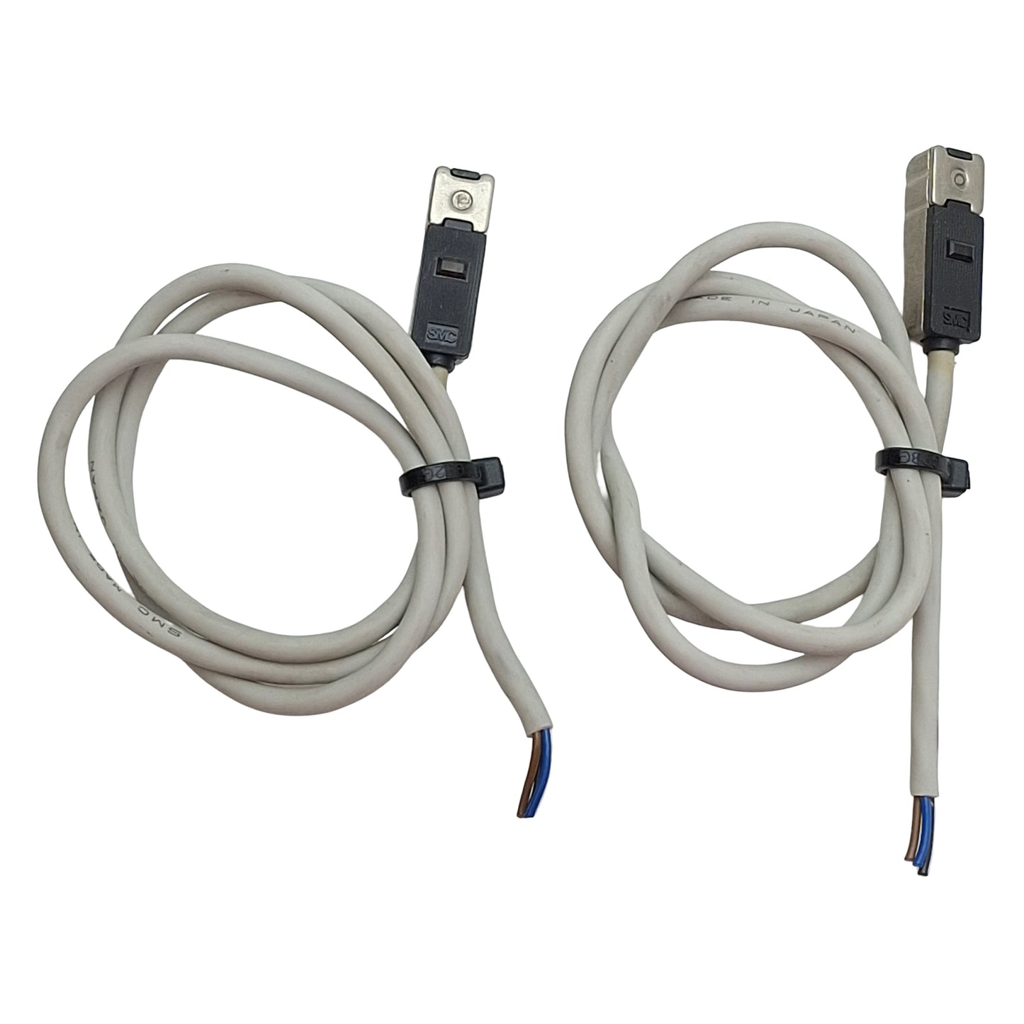 Used Lot of 2 SMC D-G79 Solid-State Auto Switch, NPN, 28VDC 40mA, 3-Wire Leads, 0.45m