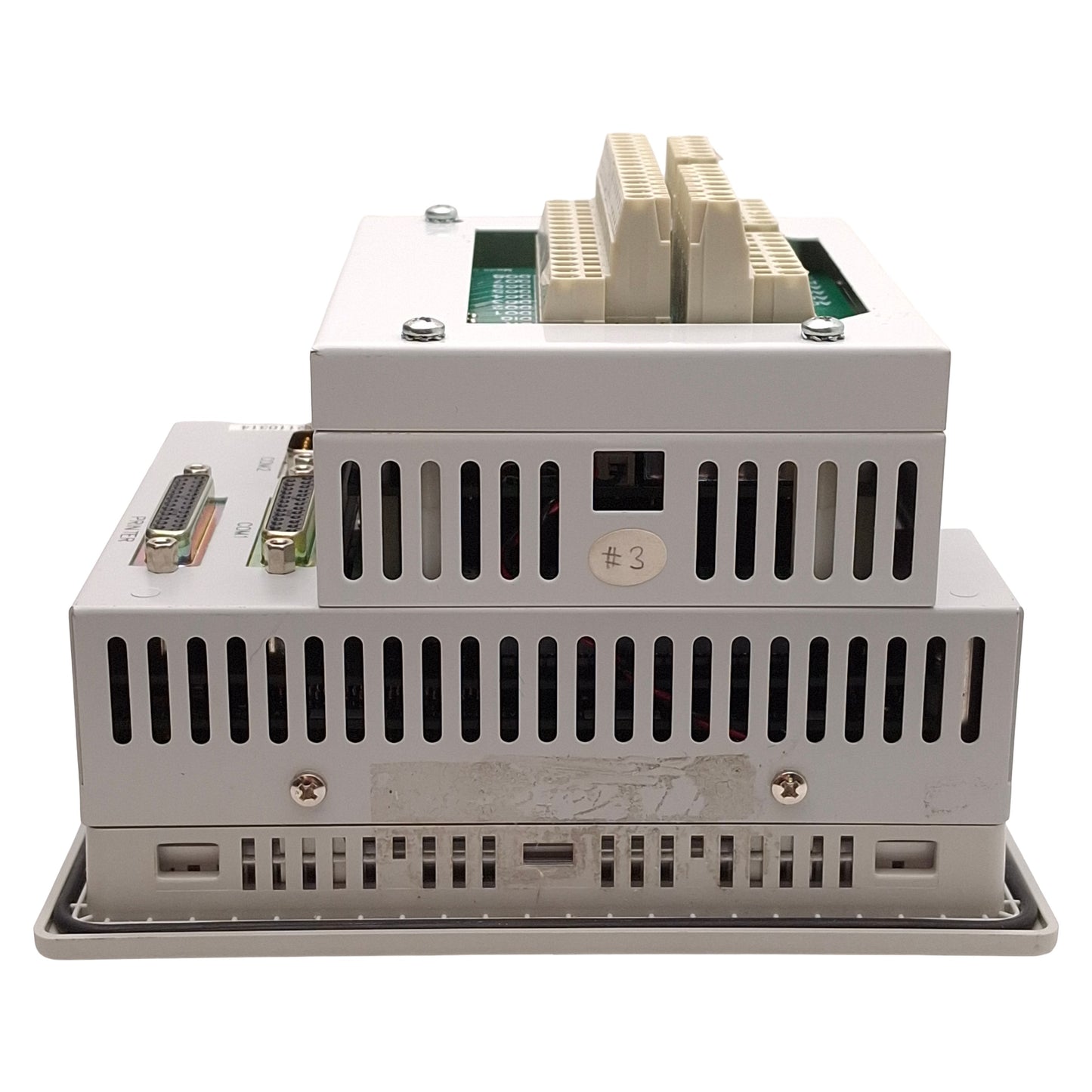 Used CyboCon FCM1D101S2P-B Operator Interface Panel, 6in STN, PS/2, RJ45, 24VDC