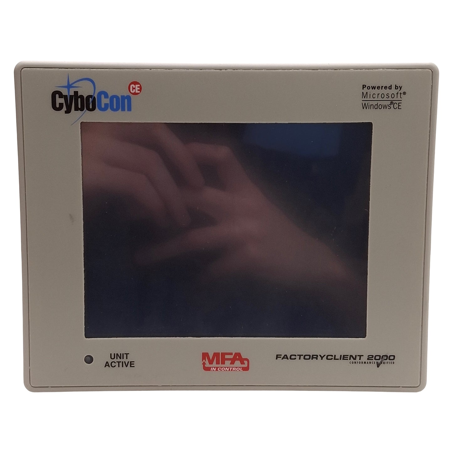 Used CyboCon FCM1D101S2P-B Operator Interface Panel, 6in STN, PS/2, RJ45, 24VDC