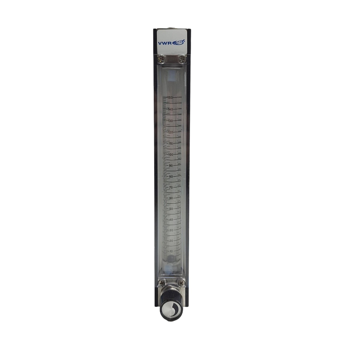 Used VWR Correlated Flow Meter, 0-150mm Reading (50.9L/Min Air), 1/4NPT, 200Psig Max
