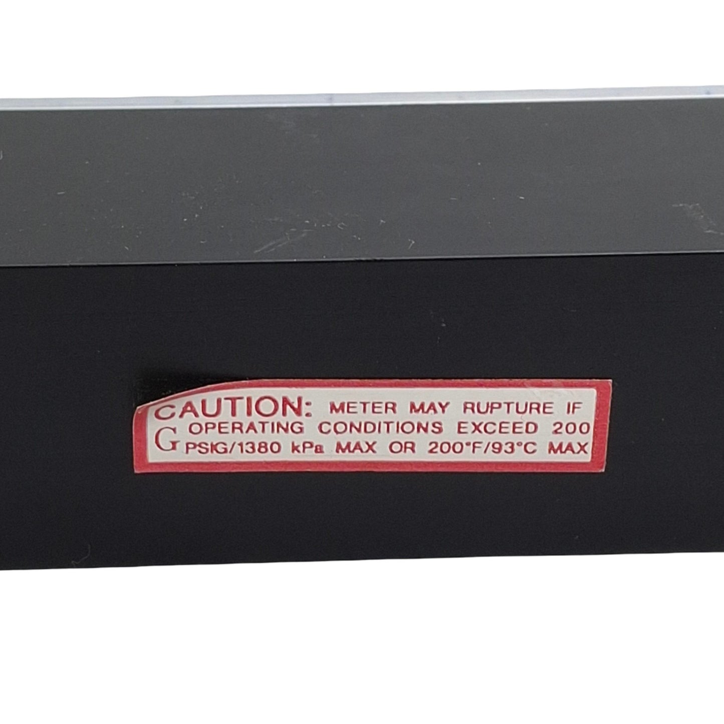 Used VWR Correlated Flow Meter, 0-150mm Reading (50.9L/Min Air), 1/4NPT, 200Psig Max