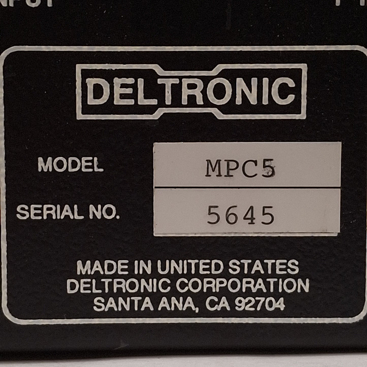 Used Deltronic MPC-5 DRO Multiprocessor Digital Readout For Optical Comparator