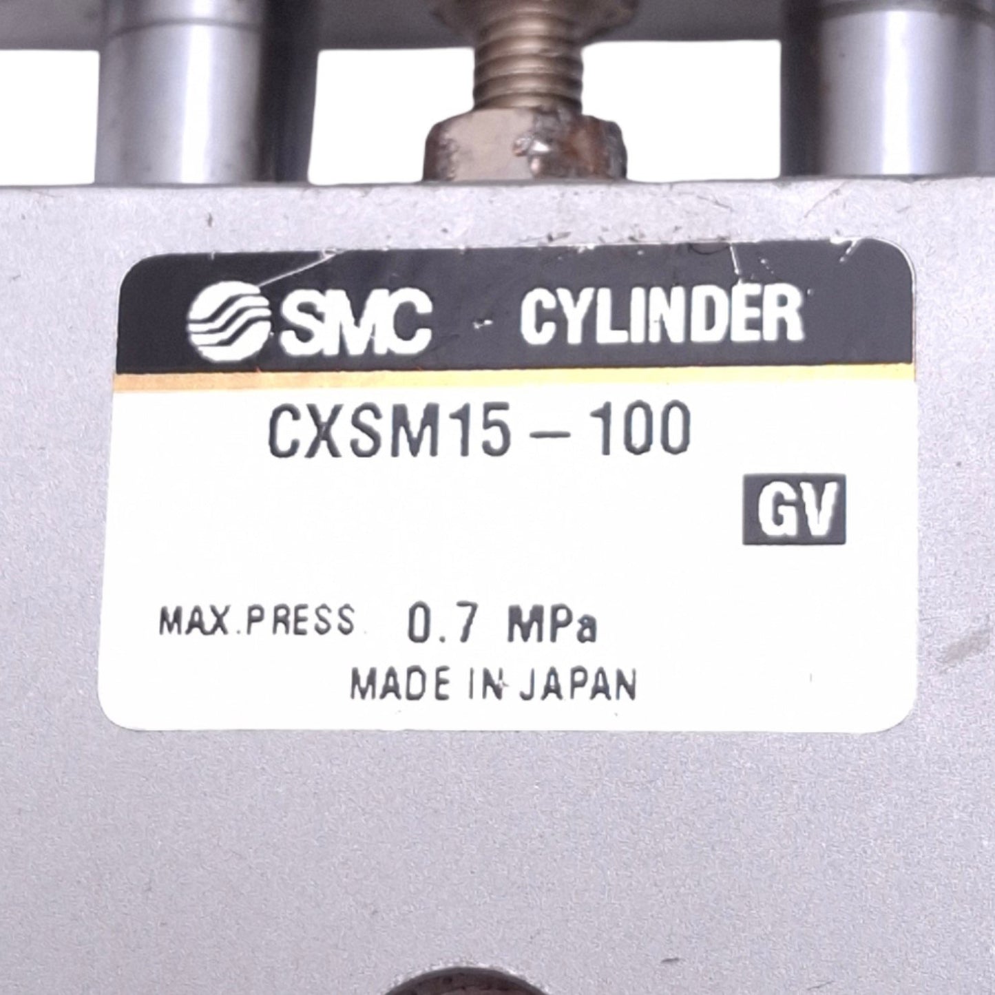 Used SMC CXSM15-100 Guided Pneumatic Cylinder, ø15mm Bore, 100mm Stroke, 0.7MPa, M5