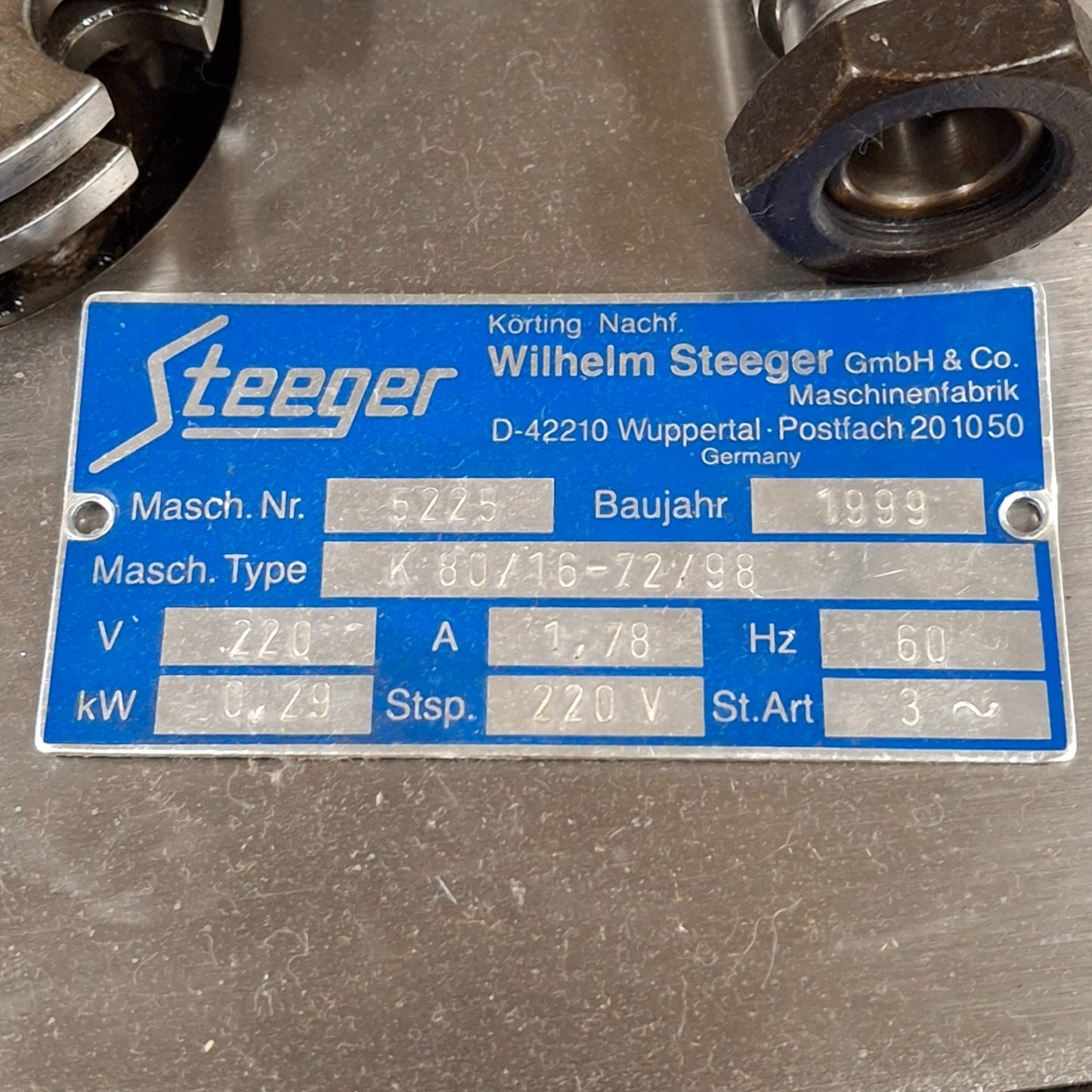 Used Steeger 16 Carrier Horn Gear Plate For K80/16-72/98 Braiding Machine