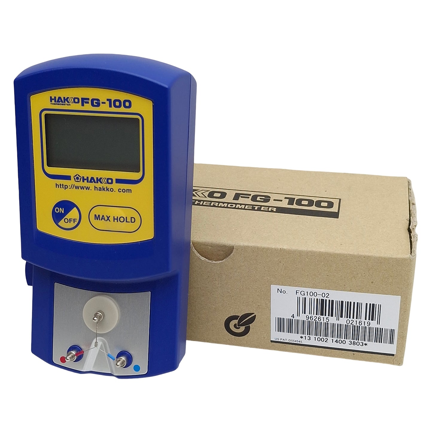 New – Open box Hakko FG100-02 FG-100 Thermometer, 1°F res, 32-1300°F Range, K Type, 9V Battery