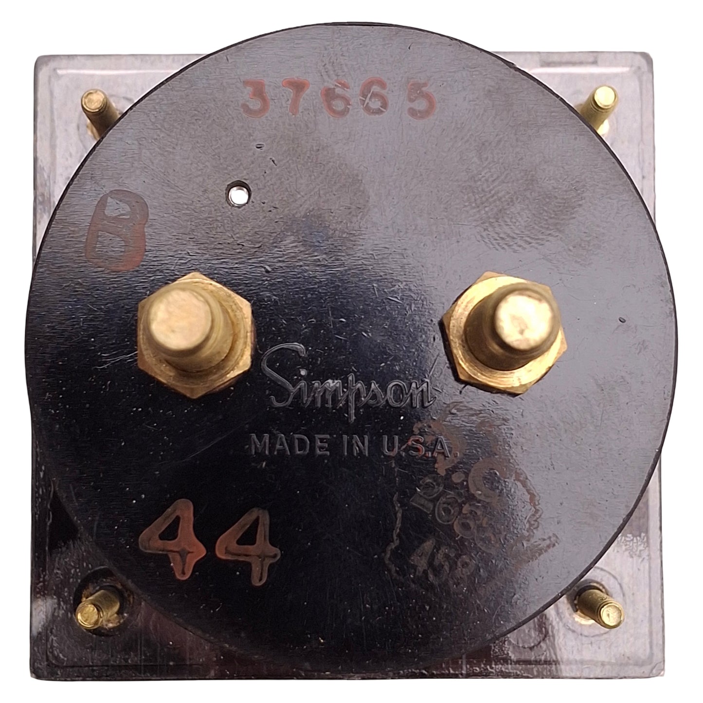 Used Simpson 17680 Analog Panel Meter 0-10 Range, 2-1/2" Size, 1650Ohms Impedance