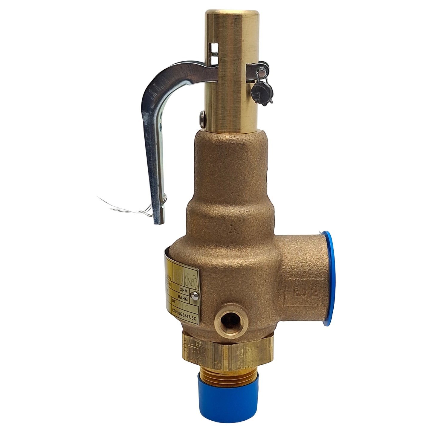 New – Open box Apollo 19-KEDA-100 Safety Valve, 100psig Set, 3/4in M x 1in F NPT, 1152LB/HR