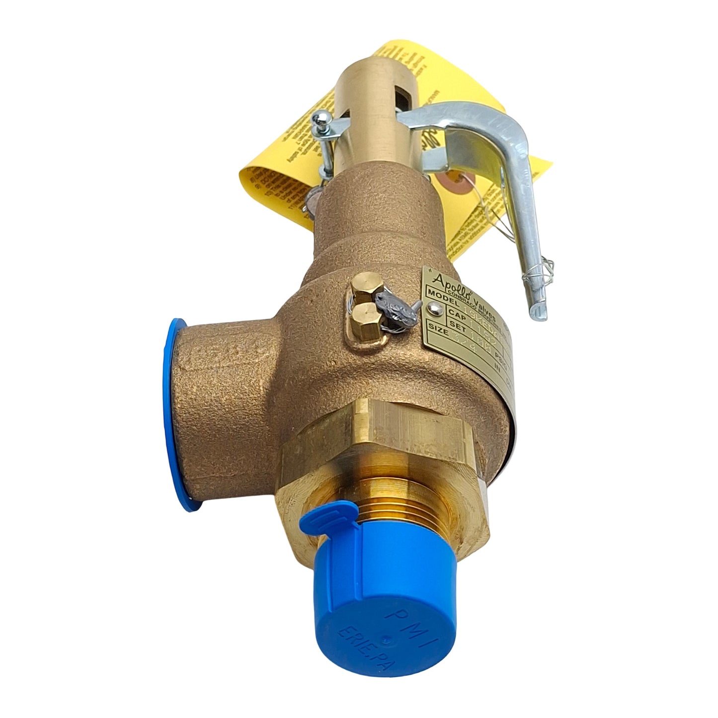 New – Open box Apollo 19-KEDA-100 Safety Valve, 100psig Set, 3/4in M x 1in F NPT, 1152LB/HR