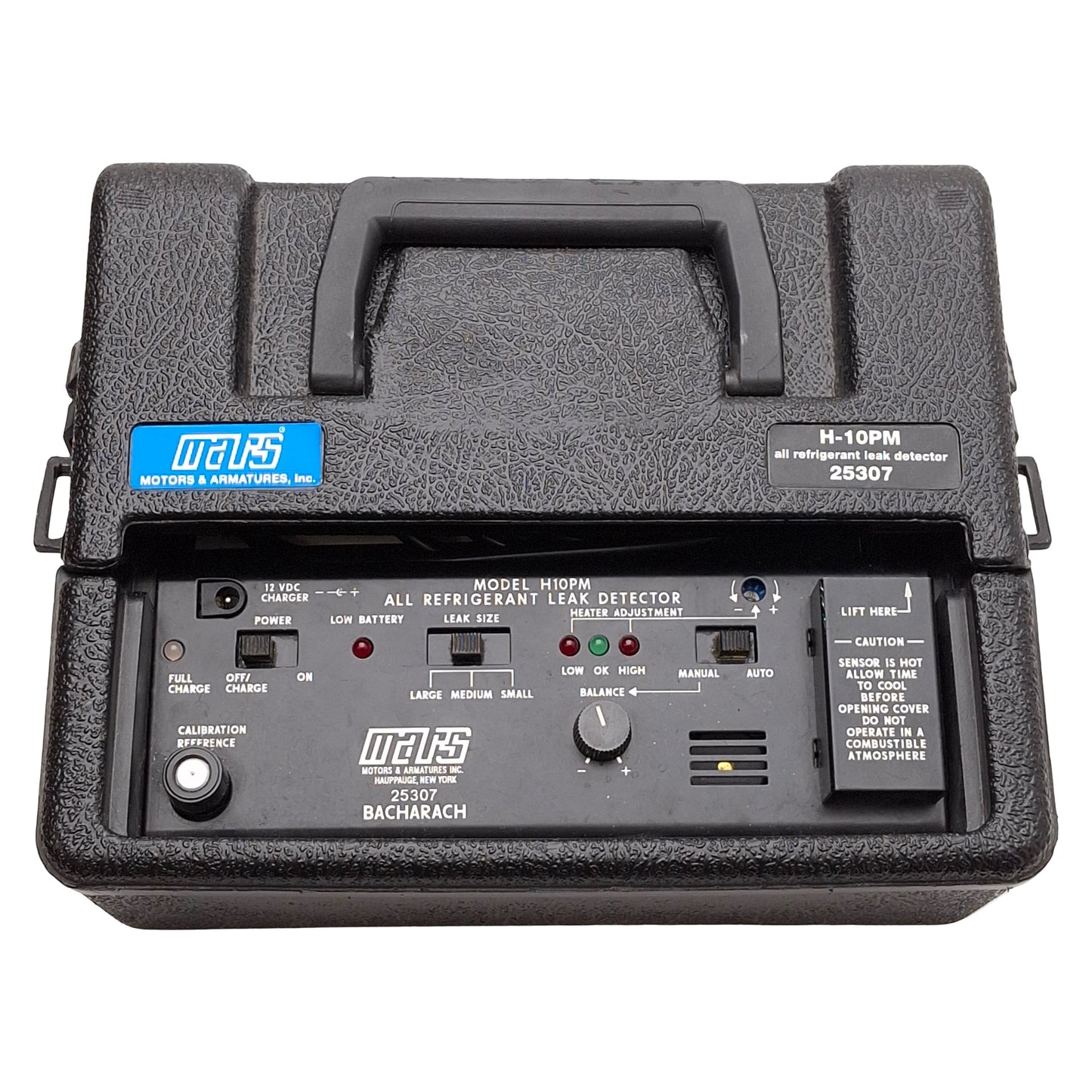 Used Mars H-10PM 25307 Refrigerant Leak Detector, 0.5s Response, 4.5ft Probe, 12VDC