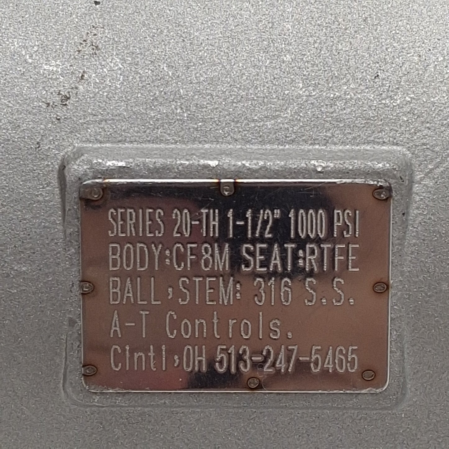 New – Open box A-T Controls 20-TH-0150-XXX Stainless Steel Ball Valve, 1-1/2in NPT, 1000psi