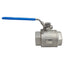 New – Open box A-T Controls 20-TH-0150-XXX Stainless Steel Ball Valve, 1-1/2in NPT, 1000psi