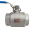 New – Open box A-T Controls 20-TH-0150-XXX Stainless Steel Ball Valve, 1-1/2in NPT, 1000psi
