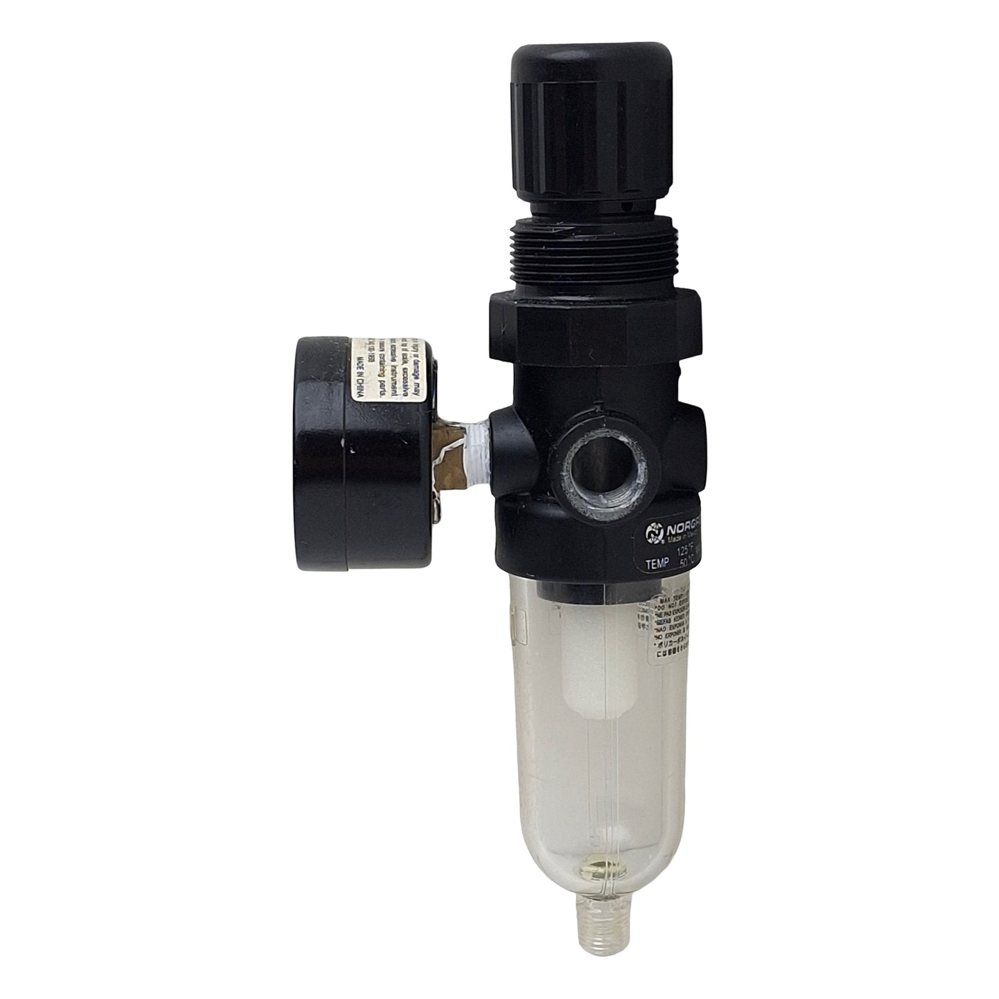 Used Norgren B07-202-A1KA Filter/Regulator, 4-100psi Set, 1/4in PTF, 5µm, 14scfm