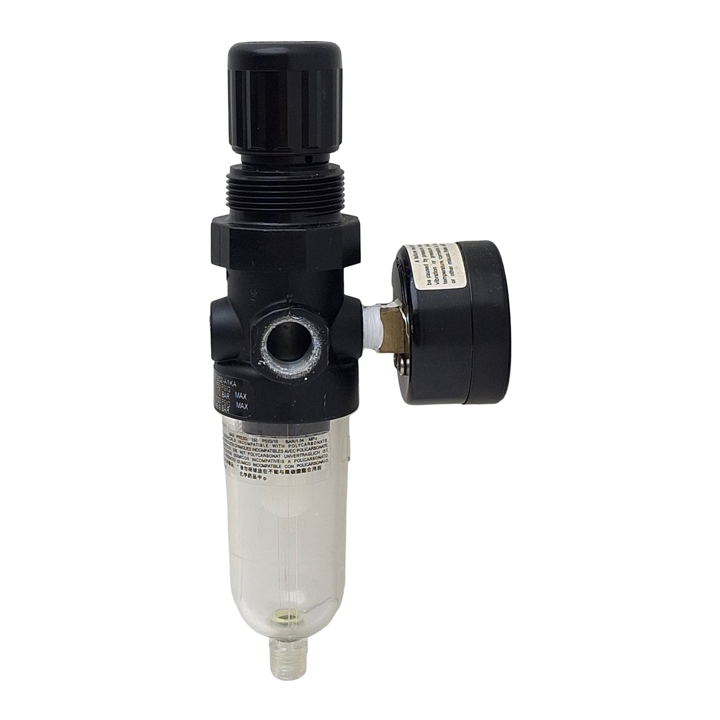 Used Norgren B07-202-A1KA Filter/Regulator, 4-100psi Set, 1/4in PTF, 5µm, 14scfm