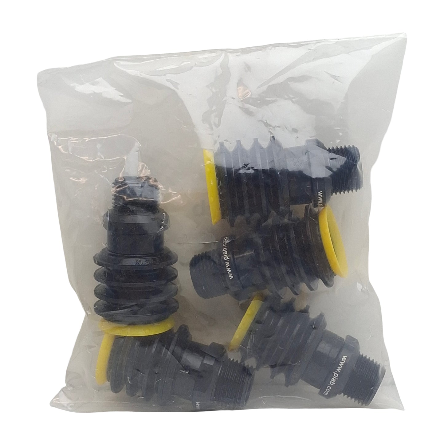 New Lot of 5 Piab 0113744 BL30-3P DURAFLEX Suction Cup, 3/8in NPT Male, ø1.18in OD