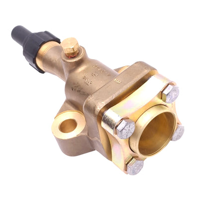 New Mueller A-3416 Flange Union Brass Compressor Valve, ø1-3/8in, 700psi Max