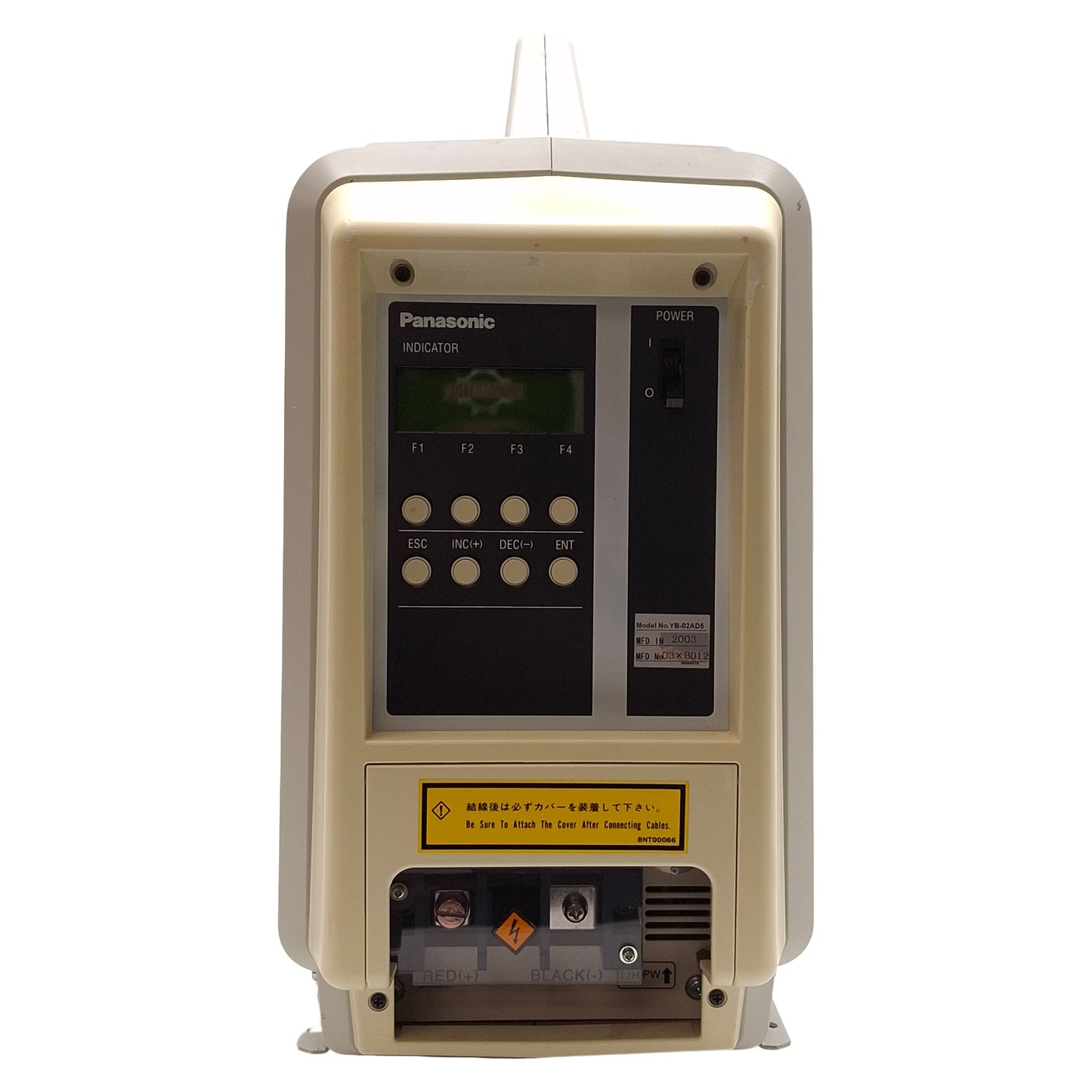 Used Panasonic YB-02AD5 Soft Beam Soldering Power Unit 200VAC 3.0kW In, 25-90A DC Out