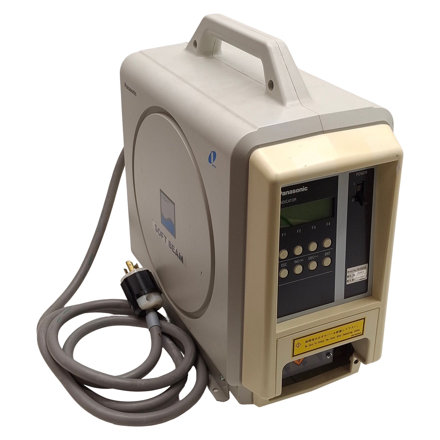 Used Panasonic YB-02AD5 Soft Beam Soldering Power Unit 200VAC 3.0kW In, 25-90A DC Out