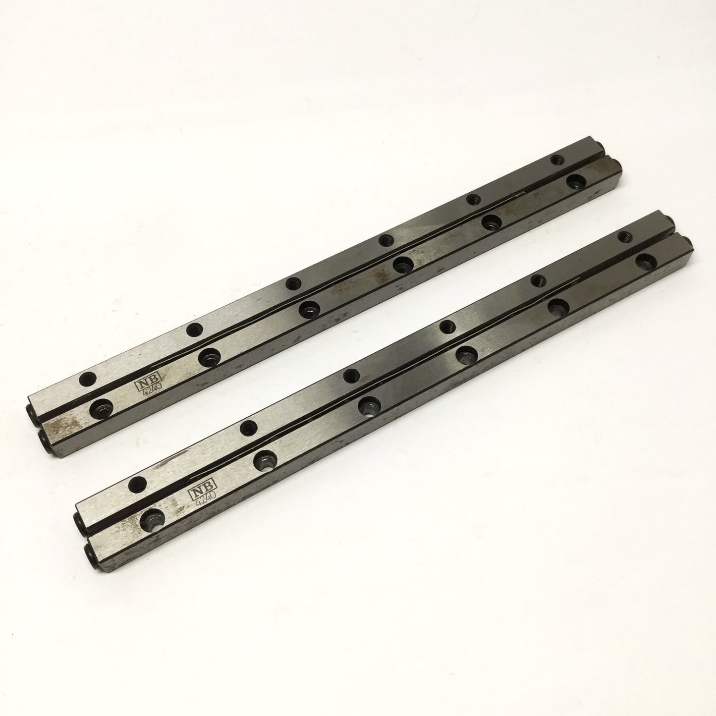 Used Nippon Bearing Del-Tron NB-4240 Linear Crossed Roller Set 150mm Stroke x 240mm L