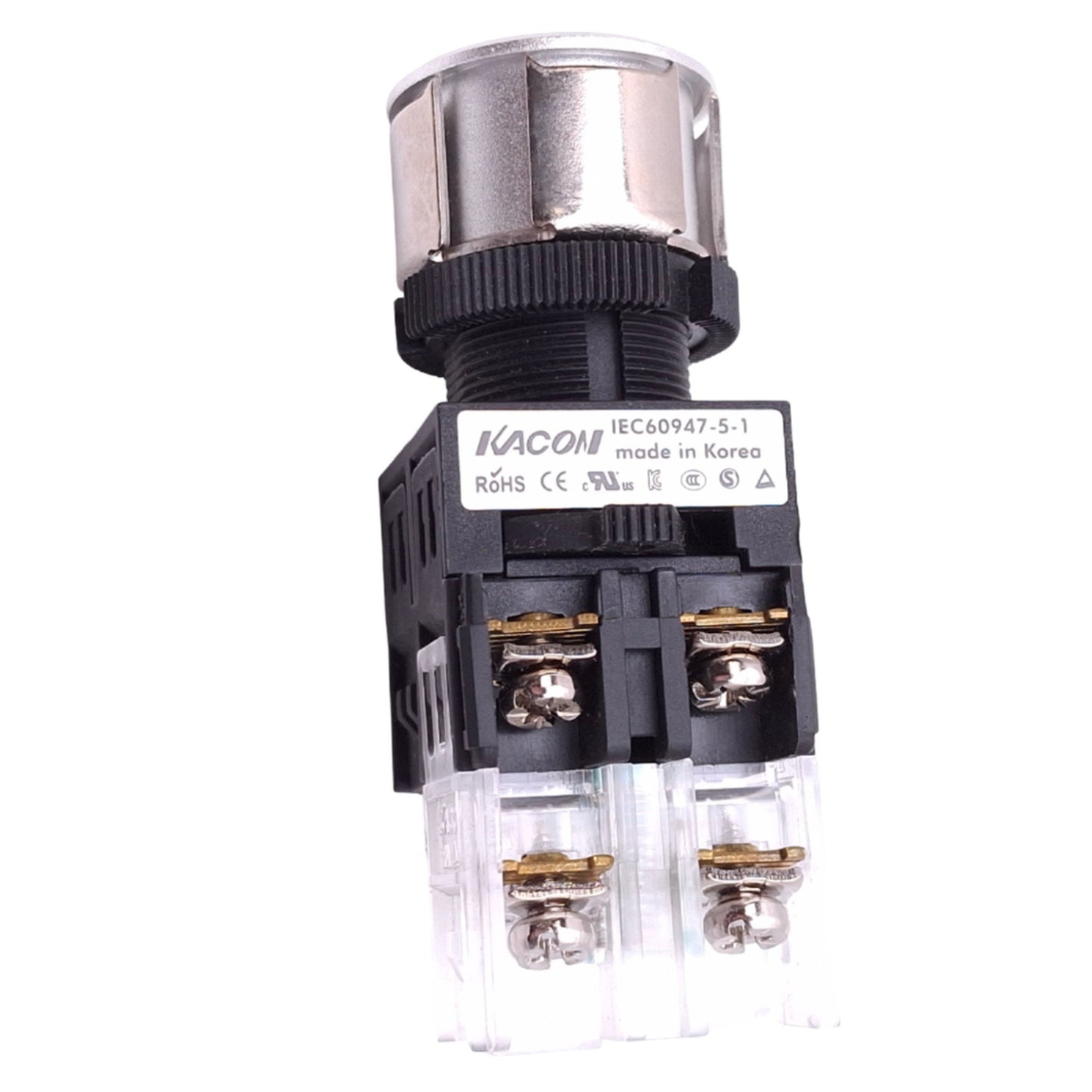 New Kacon K25F-27 12/24VDC LED Green Illuminated Pushbutton, ø25mm, 1NO, 24V LED