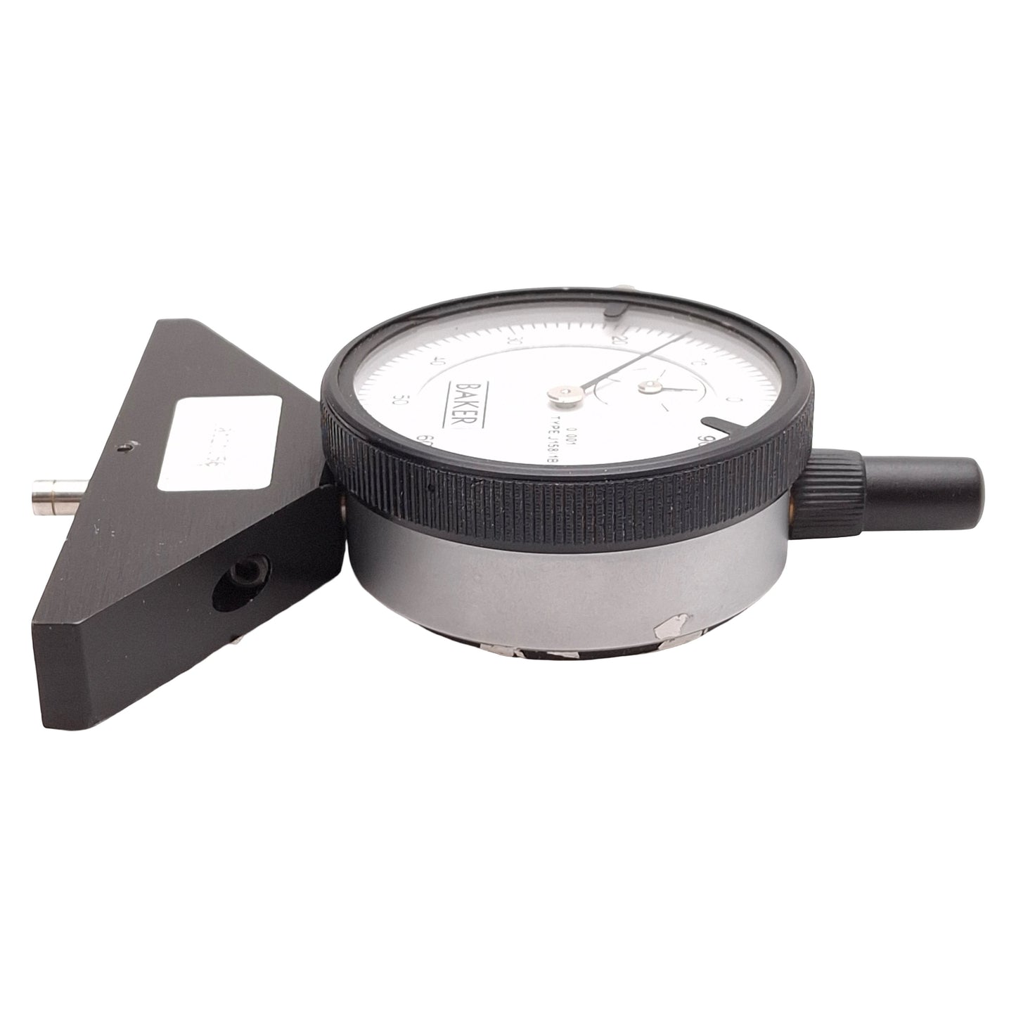 Used Baker J158/1B Dial Depth Gage, ø2-1/4in Bezel, 0.001in Reading, 100-0 Graduation