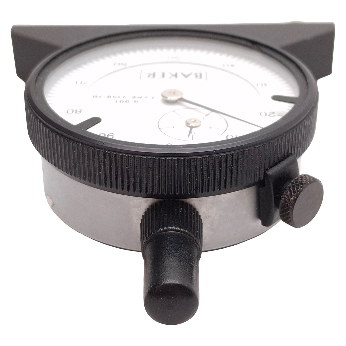 Used Baker J158/1B Dial Depth Gage, ø2-1/4in Bezel, 0.001in Reading, 100-0 Graduation