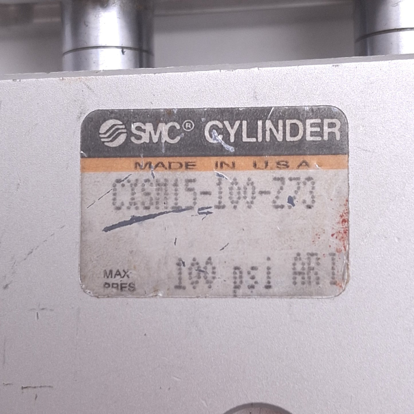 Used SMC CXSM15-100-Z73 Guided Pneumatic Cylinder, ø15mm Bore, 100mm Stroke, 0.7MPa