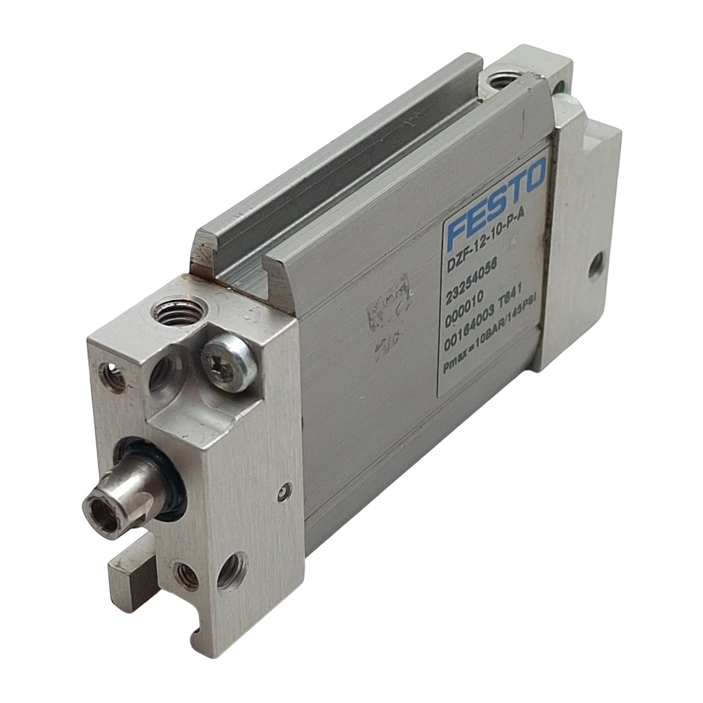 Used Festo DZF-12-10-P-A Flat Cylinder, ø12mm Bore, 10mm Stroke, 0.16-1MPa, M5