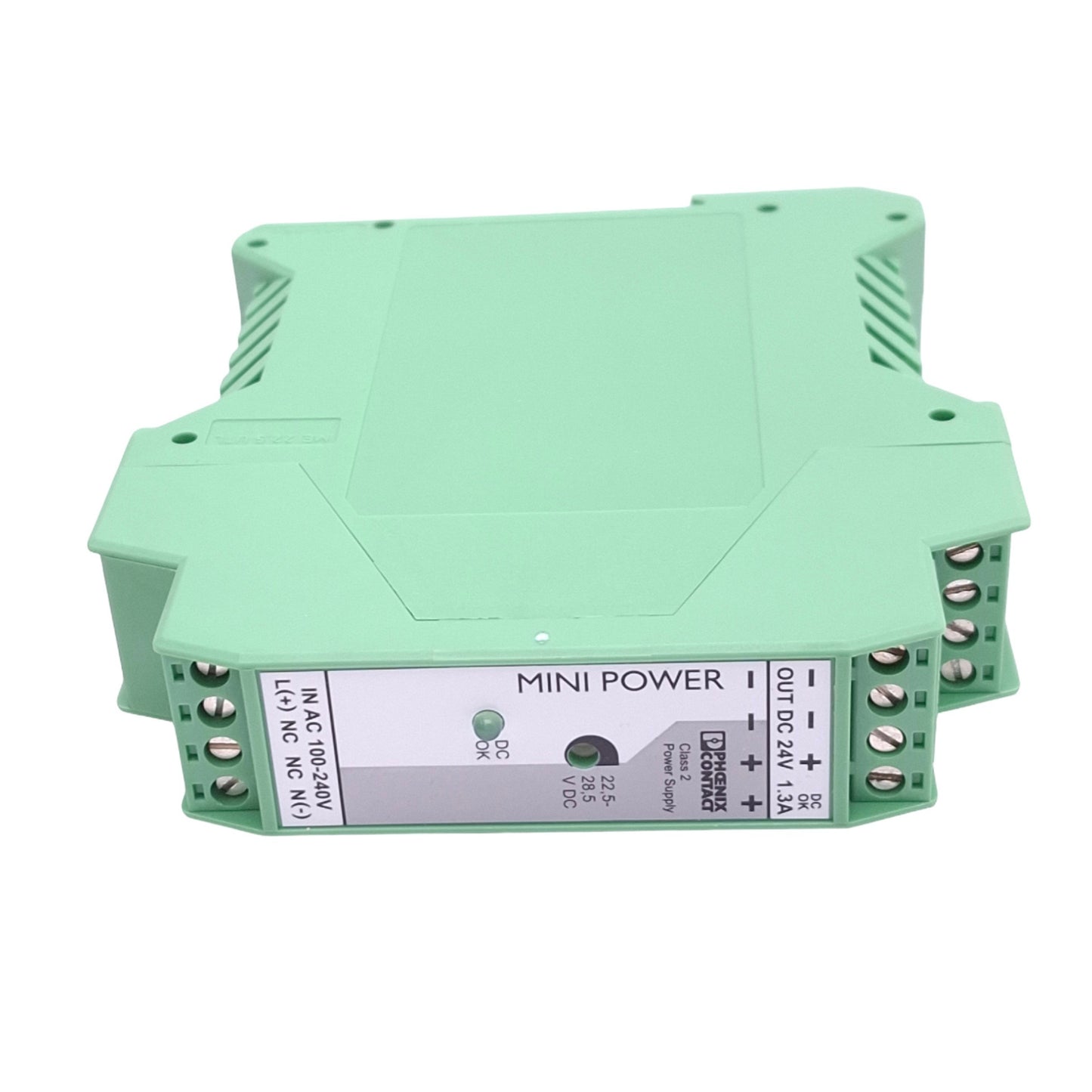 New Phoenix Contact 2866446 Power Supply, 100-240VAC In, 24VDC 1.3A Out, DIN Rail