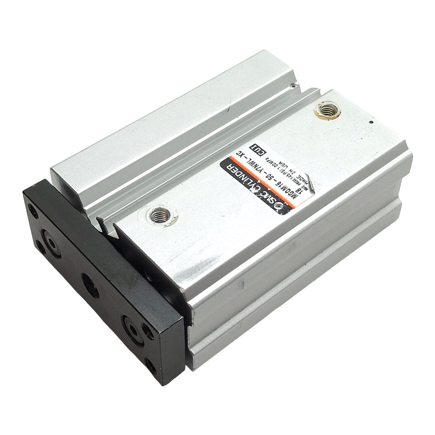 Used SMC MGQM16-50-Y7NWL-XC18 Pneumatic Cylinder, ø16mm Bore, 50mm Stroke, M5, 1.0MPa